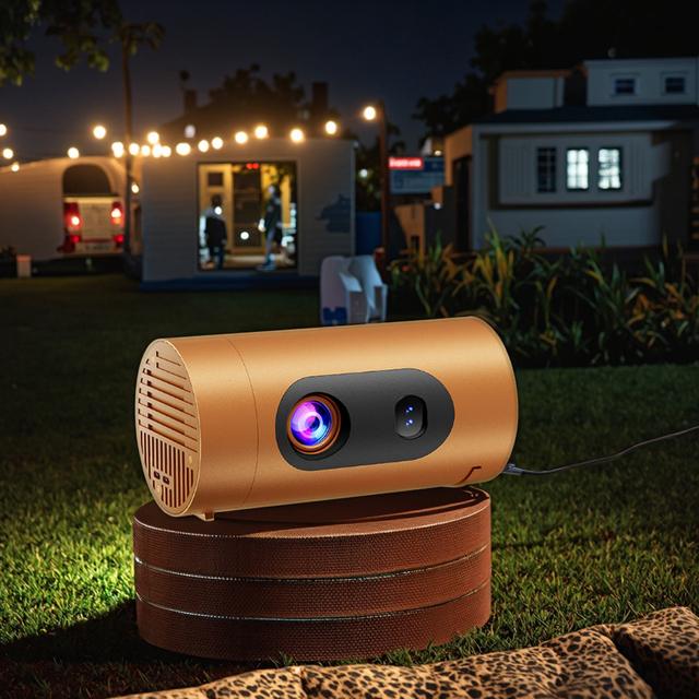 Portable Smart Outdoor Movie Projector Android 13.0 720P HD 200 ANSI Lumen Home Theater