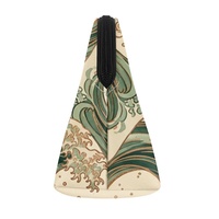 Pochette à maquillage avec dragonne, motif personnalisable, MOQ : 1 pièce, sac cosmétique vert à motif personnalisé, dôme personnalisé