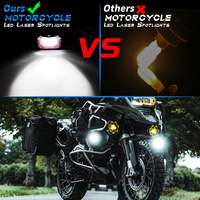 Focos LED de 20W para Motos, Luz de Trabajo LED de Doble Color, Sistema de Iluminación LED para Motocicletas Harley