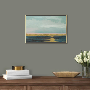 Handmade Abstract Landscape <strong>Framed</strong> <strong>Print</strong> <strong>Canvas</strong> Wall Art Painting - Product Image 5