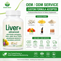 Elixir Vert 20-en-1 pour Améliorer la Densité Osseuse et Soutenir le Système Immunitaire, Capsules Végétales, 240 unités |   Complément alimentaire à base de chardon-Marie, TUDCA, NAC, NAD+