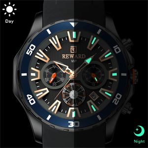 Personaliza Tu Propio Logotipo REWARD RD83035M 83035 Relojes de Silicona a Prueba de Agua de Moda en Oferta para Hombre, con Visualización de Fecha Luminosa - Product Image 3