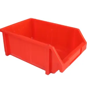 NEXARA kotak penyimpanan plastik besar dapat ditumpuk 450*200*172mm bahan baru kualitas baik PP warna-warni
