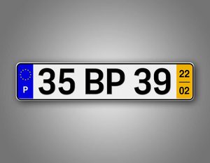 Custom Uw Eigen Metalen Kentekenplaat Roestvrij Staal Kenteken Europese Zijmontage Kentekenplaat - Product Image 3