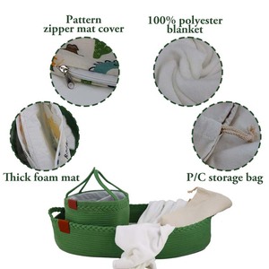 Panier à <span class=keywords><strong>langer</strong></span> pour <span class=keywords><strong>commode</strong></span> de bébé, panier Moïse en corde de coton, panier à <span class=keywords><strong>langer</strong></span> en mousse - Product Image 5