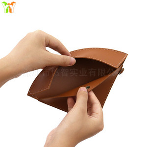 Support de filtre à café pour camping en plein air, clip de filtre en forme d'éventail en cuir PU, sac de rangement pour filtre à café à suspendre, peut être accroché. - Product Image 5