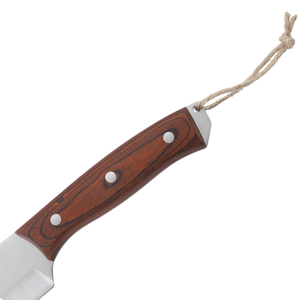 Cuchillo de Carnicero Forjado de Acero Inoxidable de 10 Pulgadas con Mango de Madera, Cuchillo de Acero Hecho a Mano para Trinchar Carne - Product Image 2