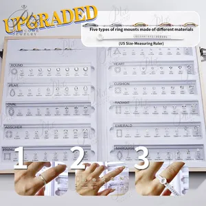 Обновленная версия для изготовления ювелирных изделий, кубический цирконий, индивидуальный Набор для сравнения размеров кольца, все инструменты для изготовления драгоценных камней - Product Image 4
