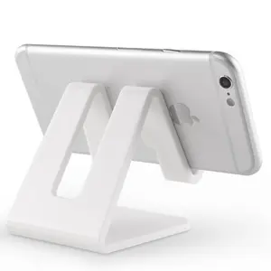 Desk blue orange pink white abs plastic mobile phone and tablet holder for ipad cell phone desktop stand bracket