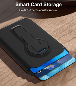 Laudtec Magnetic Ring Wallet Case for Iphone Mobile Phone Card Holder - Product Image 6