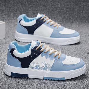 <span class=keywords><strong>Zapatillas</strong></span> Deportivas <span class=keywords><strong>Blancas</strong></span> Planas de Última Moda para <span class=keywords><strong>Hombre</strong></span>, Transpirables, Ligeras y Cómodas para Caminar, Otoño-Invierno - Product Image 2