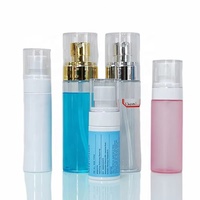 En stock usine – Flacons en PET plastique givré vides de 80 ml, 100 ml, 120 ml, 150 ml pour toner et sérum de soin, avec capuchon à vis blanc et pulvérisateur