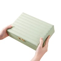 Boîte à bijoux magnétique carrée en cuir PU personnalisée, grande capacité, organiseur pour bagues, boucles d'oreilles, colliers, bracelets, montres, coffret cadeau