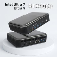 Mini PC con Cuatro Pantallas, Windows 11, DDR5, M.2 NVME SSD, Computadoras con IA para el Hogar y la Oficina, Mini PC para Juegos con Ventilador, GDDR6