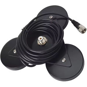 Support magnétique 390 avec câble coaxial RG58 de 4 m et connecteur UHF femelle pour émetteur-récepteur mobile de véhicule CB - Product Image 4