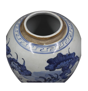 Temple Jars Blue and White Porcelain Mason Jars para la venta Antiguo antiguo azul y blanco porcelana figura cubierta tarro - Product Image 3
