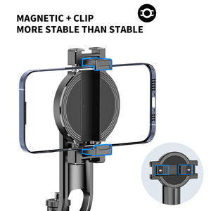 Trépied magnétique de 51 pouces pour <span class=keywords><strong>iPhone</strong></span> et Android Support de <span class=keywords><strong>voyage</strong></span> pliable en acier inoxydable pour téléphones portables - Product Image 4
