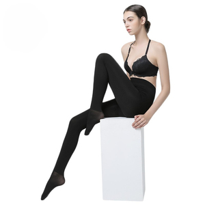 280D hiver thermique taille haute <span class=keywords><strong>opaque</strong></span> femmes collants polaire doublé contrôle haut chaud thermique collants Leggings - Product Image 2