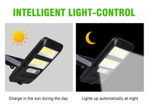 Đèn đường năng lượng mặt trời <span class=keywords><strong>LED</strong></span> siêu sáng Jindian công suất cao với cảm biến chuyển động PIR IP66 dùng cho đường phố - Product Image 5