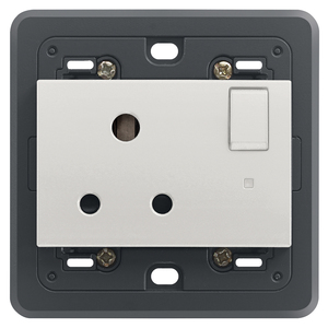 2P+T 5A <b>Socket</b> With Switch And Indicator <b>Light</b> Wall Mount Electrical Outlet - Product Image 1