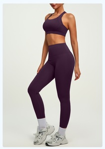 Ensemble de sport 2 pièces personnalisé ODM pour femme : soutien-gorge de sport respirant et à séchage rapide, leggings de yoga effet push-up, tenue de fitness active de haute qualité - Product Image 6