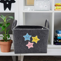 Panier à linge en gros, panier de rangement en feutre pour vêtements sales, boîte de rangement pliable