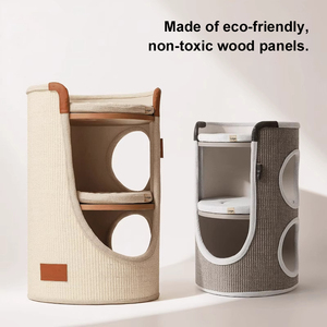 Venta Directa de Fábrica: Rascador de Cartón de Sisal de Doble Capa, Mueble Ahorrador de Espacio para Mascotas, Estructura para Trepar - Product Image 3