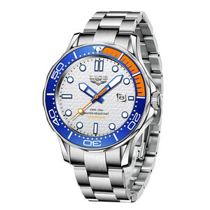 Personnalisé votre propre Logo 8936 hommes montres à Quartz de luxe Reloj lumineux Date haut de gamme marque privée en acier inoxydable montre homme - Product Image 6