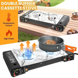 Réchaud à gaz <span class=keywords><strong>portable</strong></span> à double brûleur, réchaud à gaz <span class=keywords><strong>portable</strong></span> pour le <span class=keywords><strong>camping</strong></span> en plein air, brûleurs doubles au gaz butane pour le <span class=keywords><strong>camping</strong></span> - Product Image 5