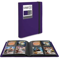 Classeur de cartes à 4 pochettes couleur personnalisée, album de collection de cartes à collectionner avec couverture en PP et pochettes pour cartes