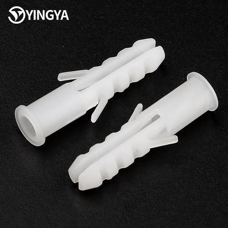 White Grey Nylon Plugs Metric Expansion Drywall Screw Spike Plastic Anchor Wall Plugs Manufacturer's Choice