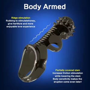 Jouets sexuels pour hommes adultes et gays : Kit de retenue du sperme, d'extension et de stimulation de la glande, avec dents de loup, articles de plaisir - Product Image 5