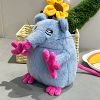 Tour de Pise souris en peluche soulagement du Stress brodé maille doublure petite soeur pas encore endormi pour drôle poupée cadeau oreiller