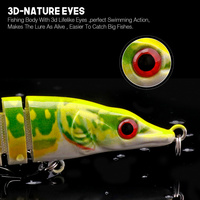 Pike Plastik Glide Umpan Robot Bersendi Memancing Umpan Produsen Oem Odm Realistis Tersegmentasi Berenang Umpan Ikan