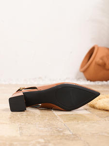 Xuanhui, Nuevos Estilos de Verano, Zapatos de Tacón para Mujer, Moda al por Mayor, Elegantes Zapatos de Tacón Alto Cuadrado con Punta en Pico, Cómodos para Damas - Product Image 6