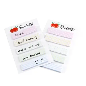 Manufacturer hot sale design Divider Sticky Notes Self-Stick Lined Note sticky Index Tabs marker pad