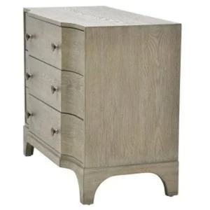 ตู้ข้างเตียงไม้แอชสีเทาอ่อน 3 ลิ้นชัก ดีไซน์นอร์ดิก สไตล์มินิมอล สำหรับห้องนั่งเล่น ห้องรับประทานอาหาร ห้องครัว โรงแรม - Product Image 3