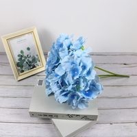 Buket Hydrangea Buatan Lima Kepala dari Sutra/Bunga untuk Dekorasi Lorong Pernikahan Grosir Seni Floral WCXQ-049 Simulasi