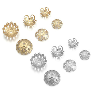 Capuchons de perles en acier inoxydable en forme de pieuvre 8mm 10mm 12mm, accessoires de fabrication de bijoux DIY pour colliers et bracelets - Product Image 4