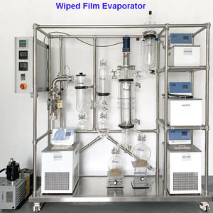 Évaporateur à court trajet en verre et acier inoxydable/élévation sous vide de distillation moléculaire/évaporateur à <span class=keywords><strong>film</strong></span> tombant pour solvant - Product Image 4