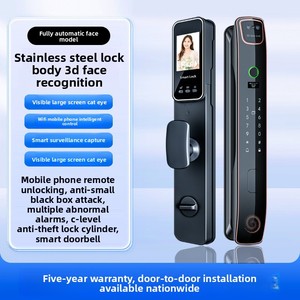 Cerradura Inteligente para Puerta con Reconocimiento Facial, Huella Dactilar, Contraseña, Llave Remota, Videoportero, Teclado Electrónico, Totalmente Automática - Product Image 5