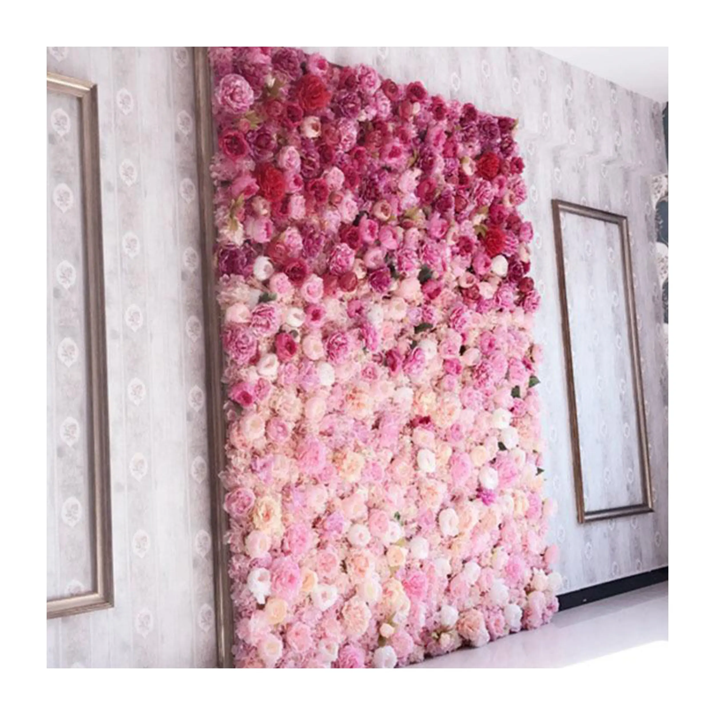 Fw0341 Hot Sale Price peony Flower Wall Panels For Wedding Photo Background Manufacturer From China