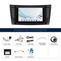 Radio Mobil Android Podofo 7'' untuk Mercedes-Benz E-Class W211 CLS-Class W219 Para Auto 2+64 Wireless Carplay/Android Auto GPS/WIFI
