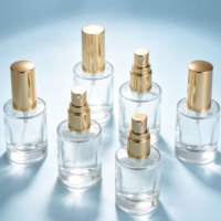 Flacon de parfum cylindrique en verre épais de 10 ml avec logo personnalisé de luxe, pulvérisateur à pompe, impression à l'écran