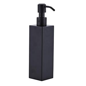 Distributeur de savon en acier inoxydable noir pour hôtel, idéal pour les toilettes et la salle de bain (pour désinfectant pour les mains et shampoing) - Product Image 3