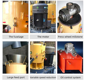 Presse à granulés avec marteau issu de branches 220v moulin à bois biomasse combustible - Product Image 3