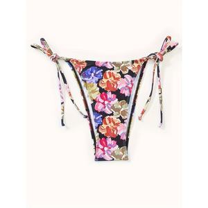 ชุดว่ายน้ำ OEM แบบผูกเชือก ลายดอกไม้ โลโก้สั่งทำได้ คอวี ดีไซน์โดดเด่น สีม่วง เสื้อผ้าผู้หญิง บิกินี่ ชุดว่ายน้ำ - Product Image 4