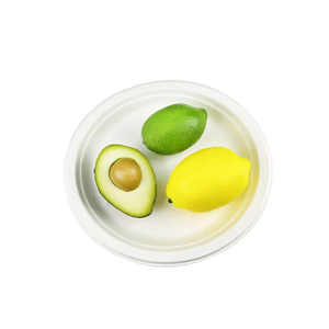 Giấy dùng một lần tấm món ăn 5/7/9/10 inch dày bánh tấm mía bột giấy phân hủy sinh học dã ngoại thịt nướng bột giấy trắng bã mía tấm - Product Image 4