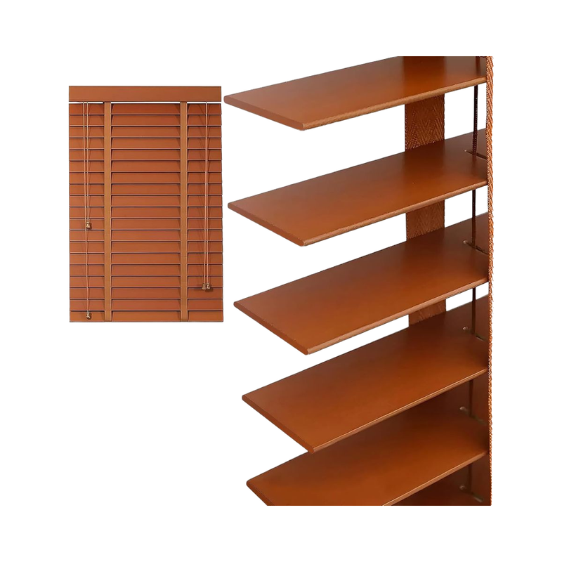 2 Slats Wood Blinds for Indoor