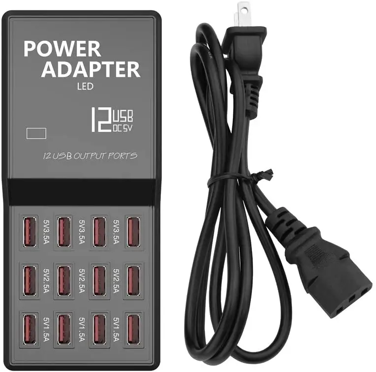 USB Charger Charging Hub Port Desktop USB Charging Station Splitter with Multiple Port Compatible with Smart Phone